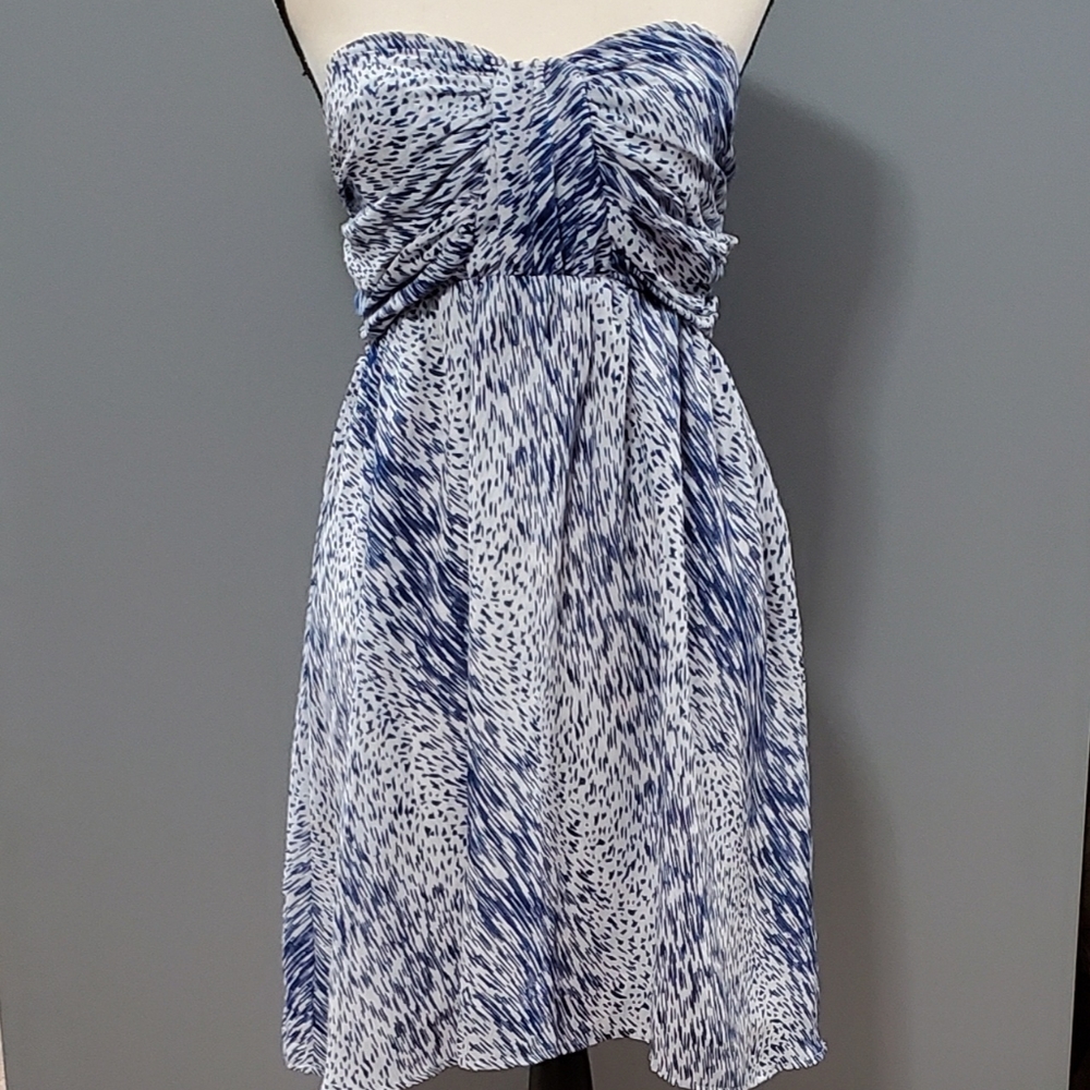 Steve Madden Blue and White Summer Blue Mini Dress.  Size 7